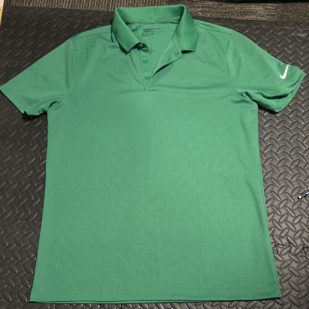 Nike Golf Standard Fit Green Polo Shirt Size M